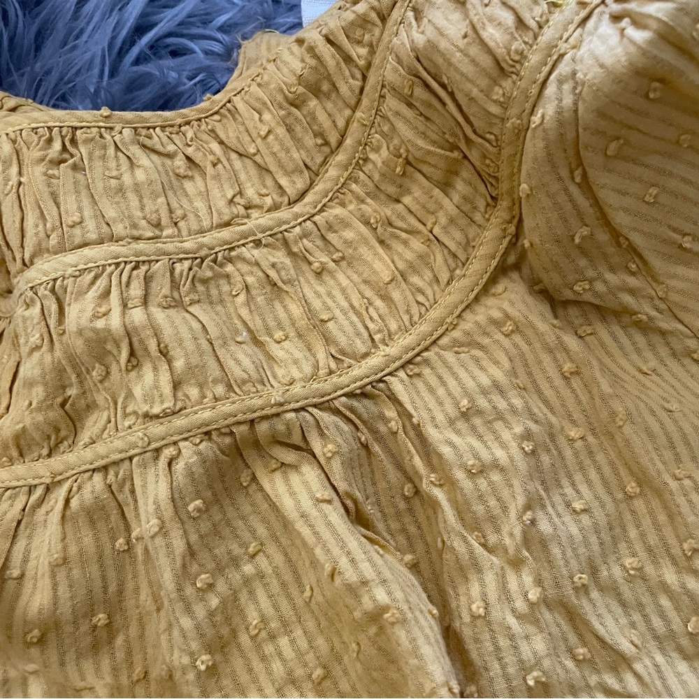 ANTHROPOLOGIE Dolan textured puff 3/4 sleeve top - Picture 8 of 8